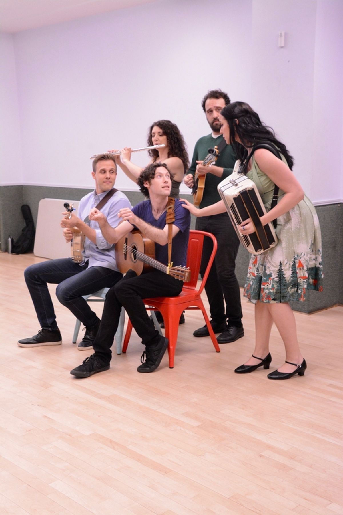 Joshua Stenseth, Kyle Acheson, Lindsay Zaroogian, Sam De Roest and Juliana Wheeler at 