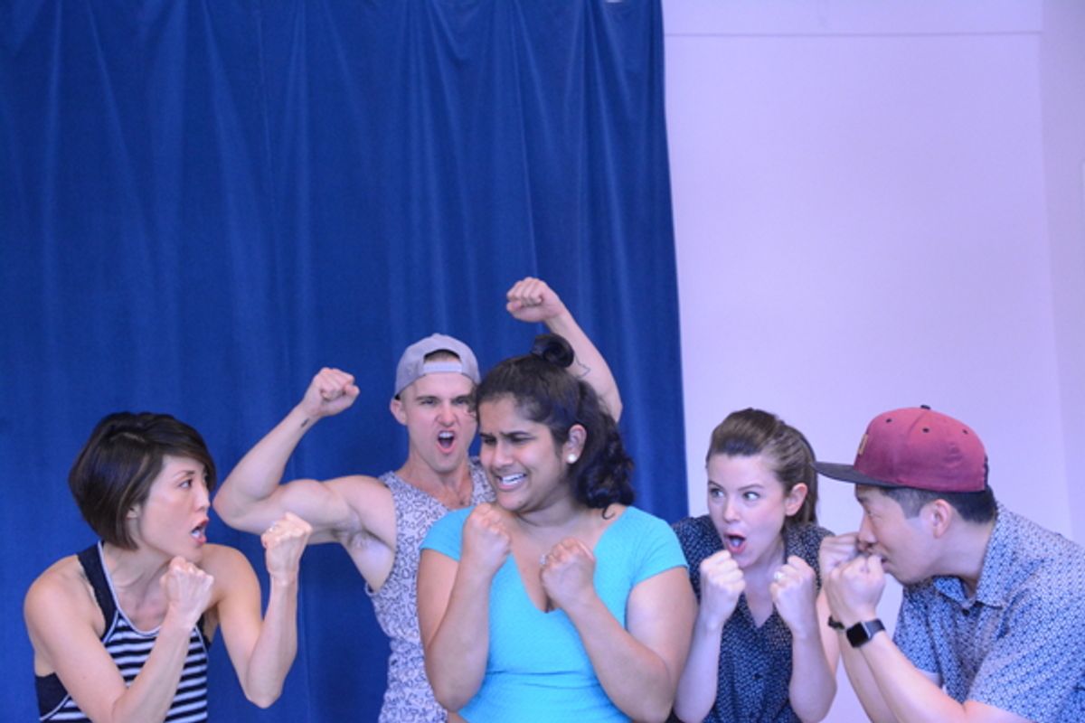 Michelle Noh, Andreas Wyder, Sushma Saha, Allison Linker and Kiet Tai Cao at NYMF Previews New 2018 Shows