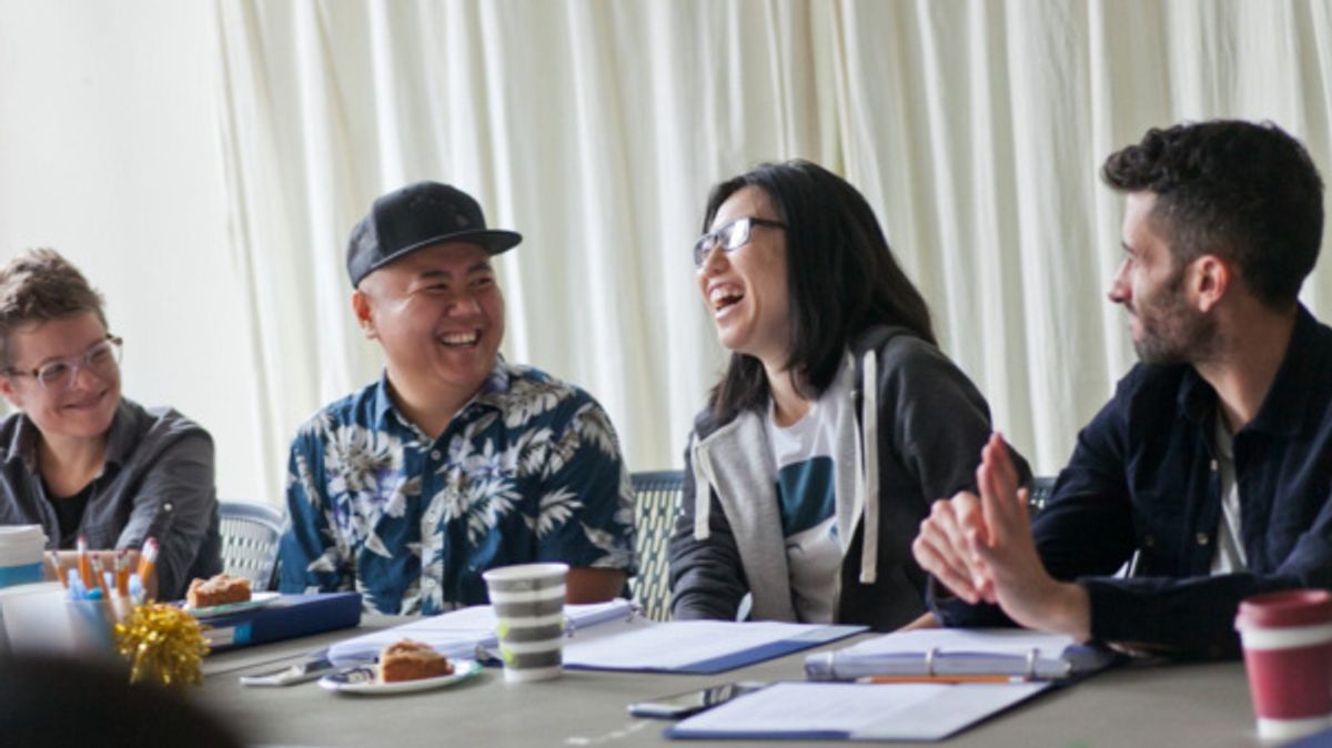 Jessi D. Hill, Kit Yan, Melissa Li. at First Look At INTERSTATE At The NYMF