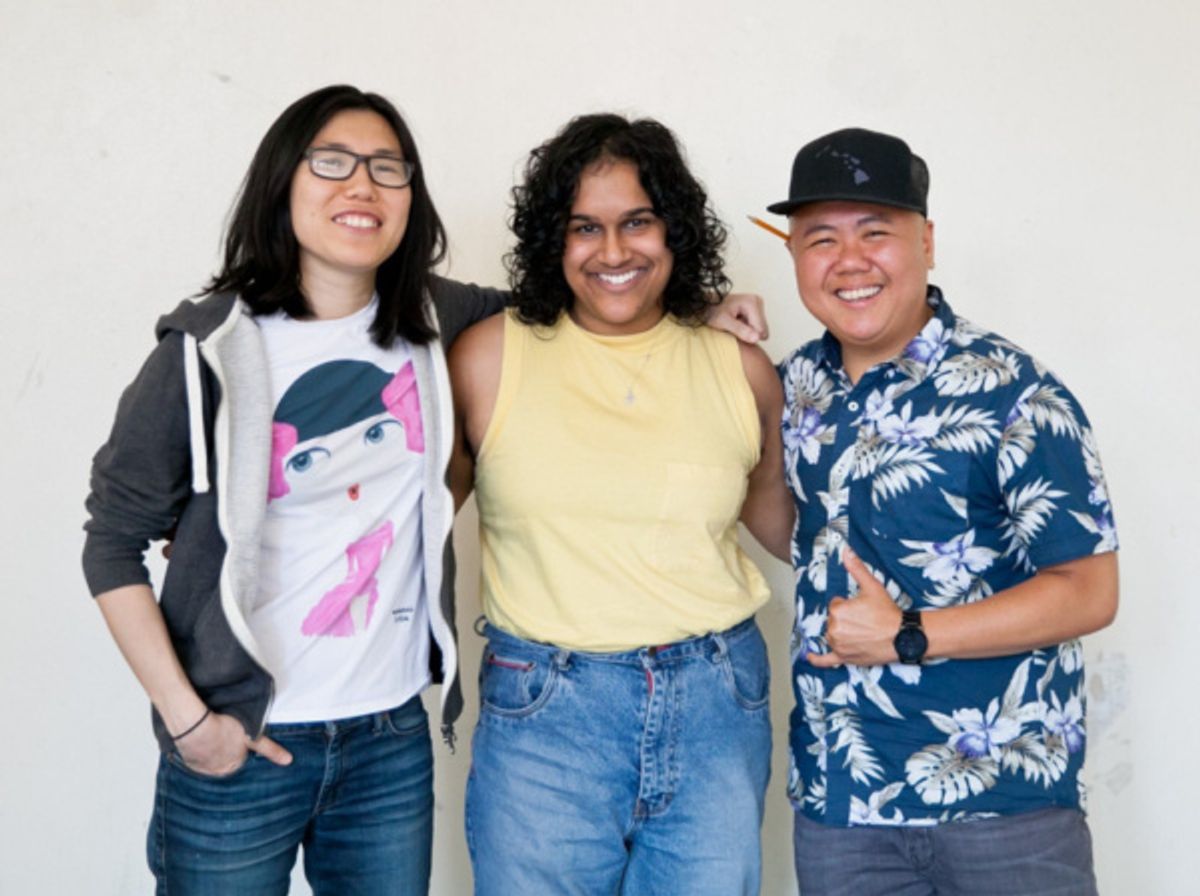 Melissa Li, Sushma Saha, Kit Yan. at First Look At INTERSTATE At The NYMF