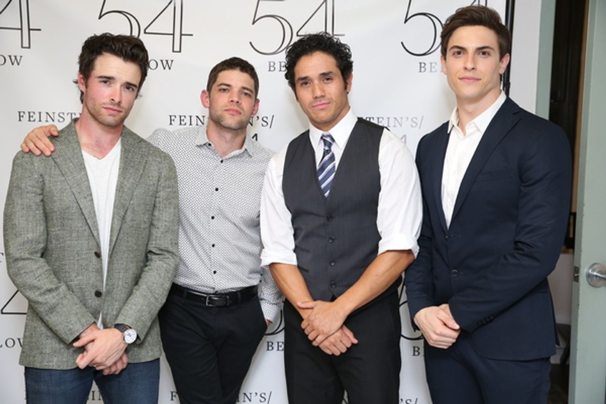 Corey Cott, Jeremy Jordan, Adam Jacobs, Derek Klena at 