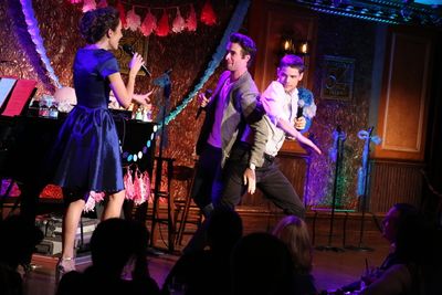 Laura Osnes, Corey Cott, and Jeremy Jordan sing â€œAgonyâ€ from â€œInto  Photo