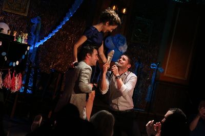 Laura Osnes, Corey Cott, and Jeremy Jordan sing â€œAgonyâ€ from â€œInto  Photo