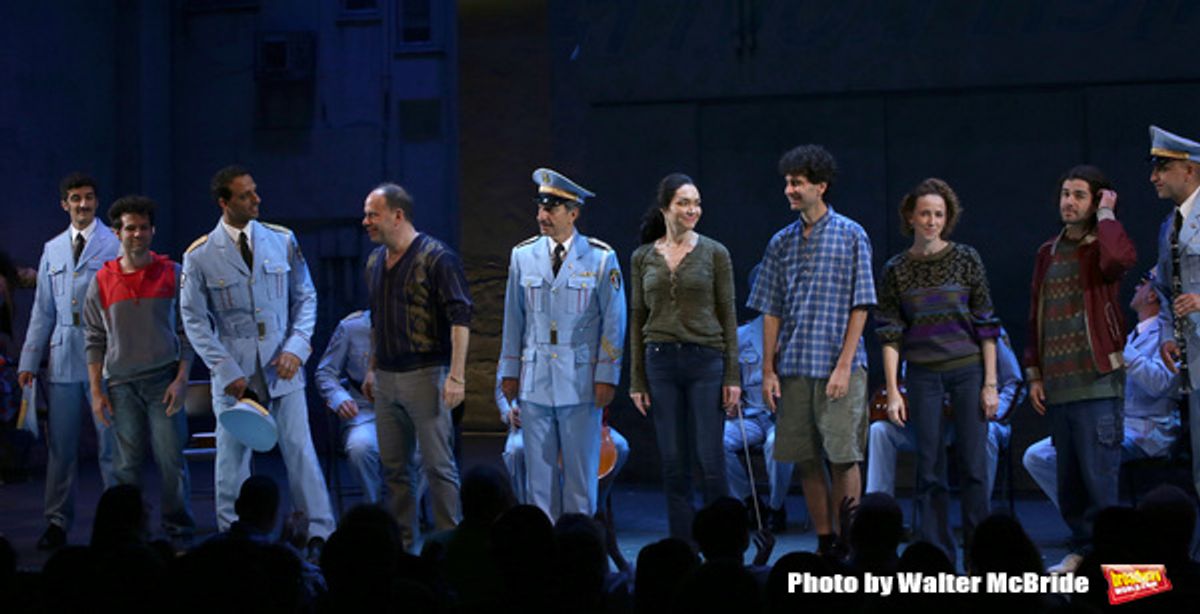 Etai Benson, Ariâ€™el Stachel, Andrew Polk, Samson Gabay, Katrina Lenk, John Cariani, Kristen Sieh, Adam Kantor and cast at 