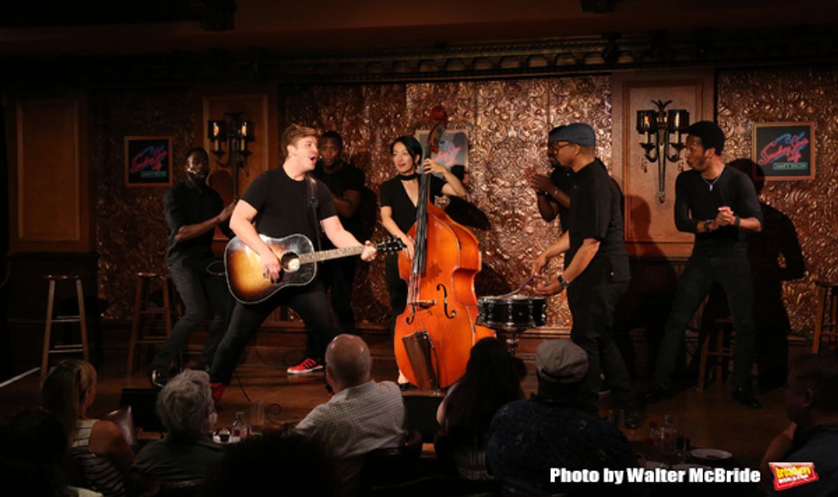 Max Sangerman and cast at 