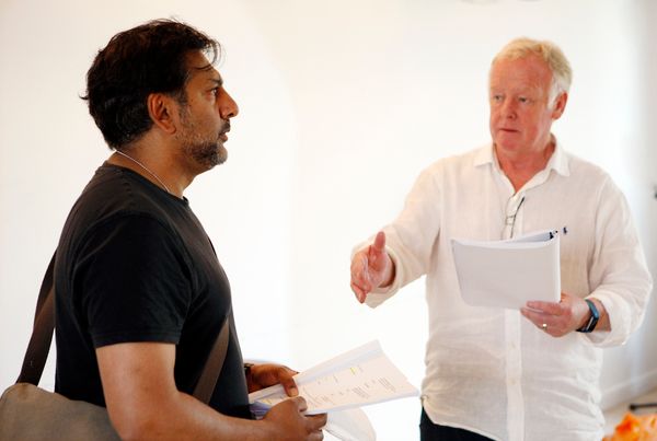 Nitin Ganatra and Les Dennis Photo
