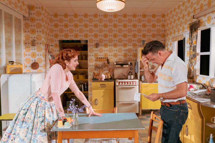 Photo Flash: First Look at Katherine Parkinson and the Cast of HOME, I'M DARLING Image