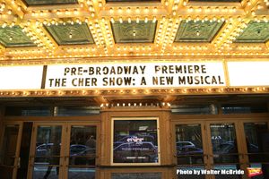CHICAGO, IL - JUNE 28: Theatre Marquee for the Opening Night Premiere of 'The Cher Show' at the Oriental Theatre on June 28, 2018 in Chicago. (Photo by Walter McBride/Getty Images) @ BroadwayWorld CHICAGO, IL - JUNE 28: Theatre Marquee for the Opening Night Premiere of 'The Cher S Photo