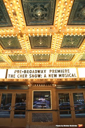 CHICAGO, IL - JUNE 28: Theatre Marquee for the Opening Night Premiere of 'The Cher Show' at the Oriental Theatre on June 28, 2018 in Chicago. (Photo by Walter McBride/Getty Images) @ BroadwayWorld CHICAGO, IL - JUNE 28: Theatre Marquee for the Opening Night Premiere of 'The Cher S Photo