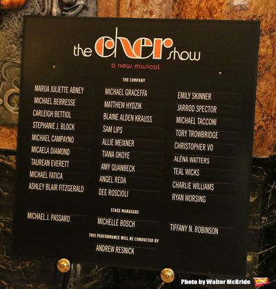 CHICAGO, IL - JUNE 28:  Lobby cast board for the Opening Night Premiere of 'The Cher  Photo