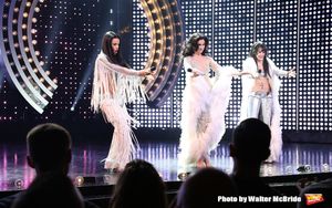 CHICAGO, IL - JUNE 28: Teal Wicks, Stephanie J. Block and Micaela Diamond during the Pre-Broadway Premiere Opening Night Curtain Call for 'The Cher Show' at the Oriental Theatre on June 28, 2018 in Chicago. (Photo by Walter McBride/Getty Images) *** Loc @ BroadwayWorld CHICAGO, IL - JUNE 28: Teal Wicks, Stephanie J. Block and Micaela Diamond during the Photo
