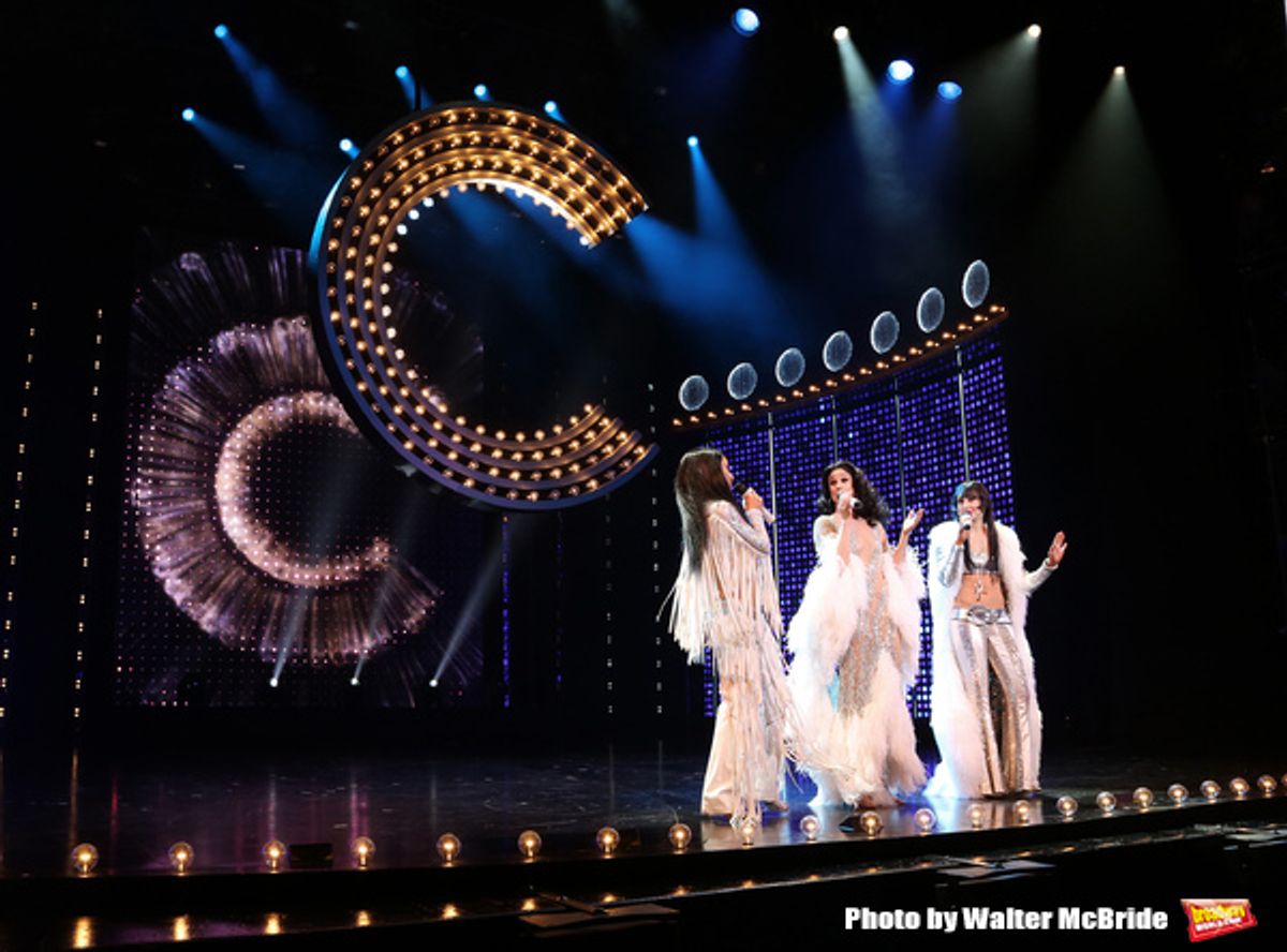 CHICAGO, IL - JUNE 28:  Teal Wicks, Stephanie J. Block and Micaela Diamond  during the Pre-Broadway Premiere Opening Night Curtain Call for 'The Cher Show' at the Oriental Theatre on June 28, 2018 in Chicago.  (Photo by Walter McBride/Getty Images) *** Lo at 