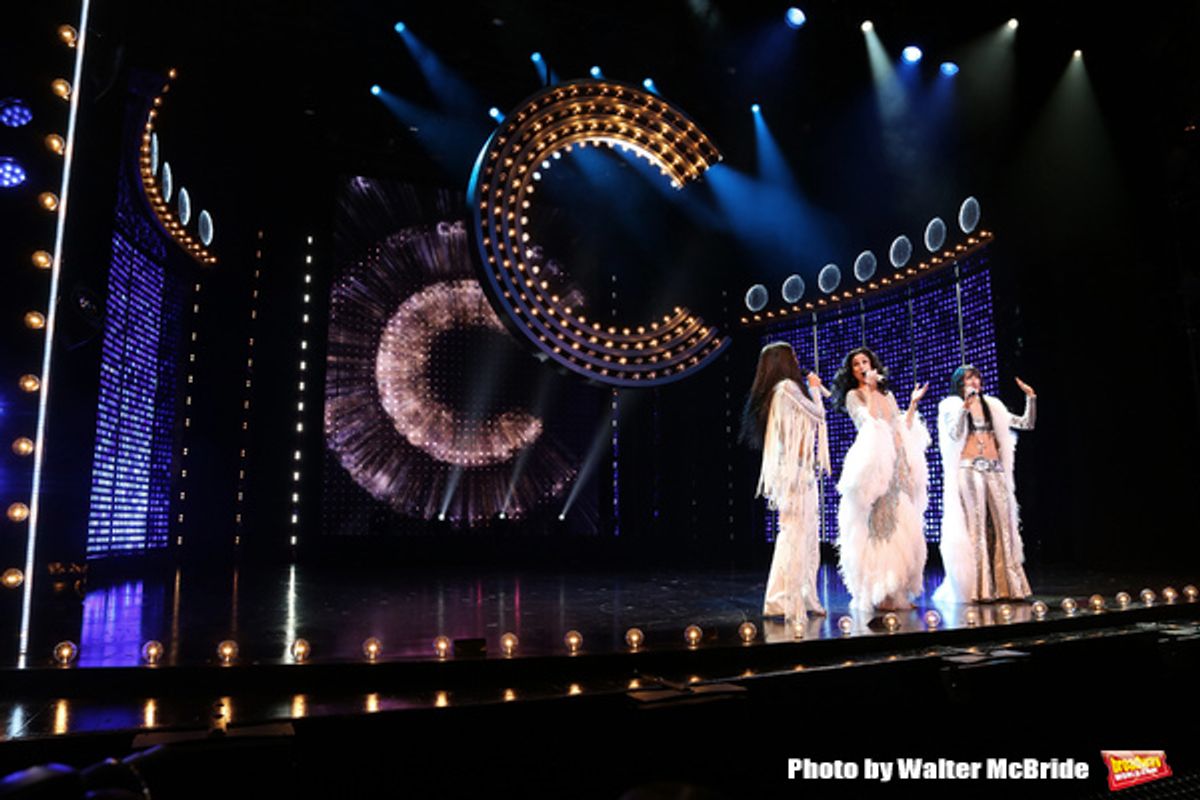CHICAGO, IL - JUNE 28:  Teal Wicks, Stephanie J. Block and Micaela Diamond  during the Pre-Broadway Premiere Opening Night Curtain Call for 'The Cher Show' at the Oriental Theatre on June 28, 2018 in Chicago.  (Photo by Walter McBride/Getty Images) *** Lo at 