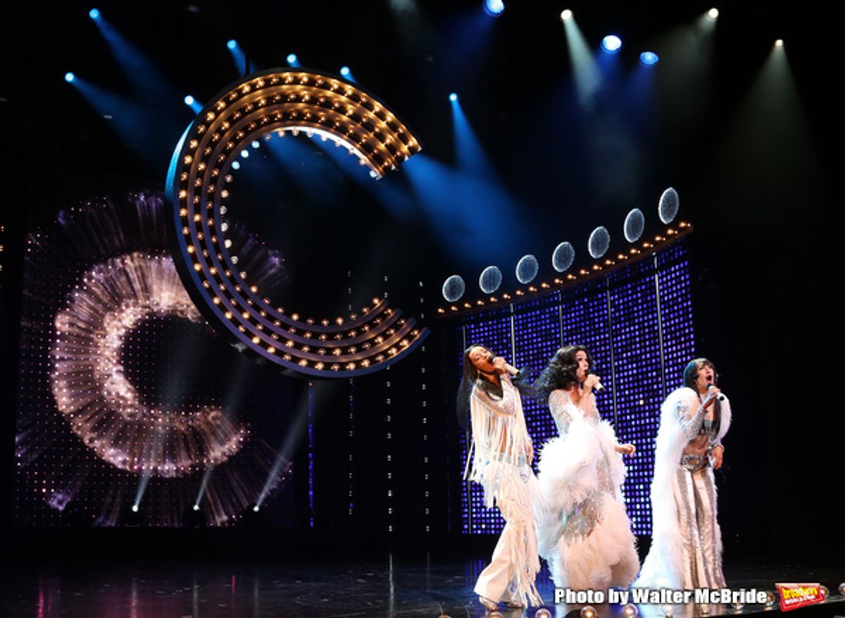 CHICAGO, IL - JUNE 28:  Teal Wicks, Stephanie J. Block and Micaela Diamond  during the Pre-Broadway Premiere Opening Night Curtain Call for 'The Cher Show' at the Oriental Theatre on June 28, 2018 in Chicago.  (Photo by Walter McBride/Getty Images) *** Lo at 