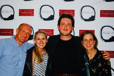 Alan Clements, Caitlin Clements, James Clements, Kirsty Wark Photo