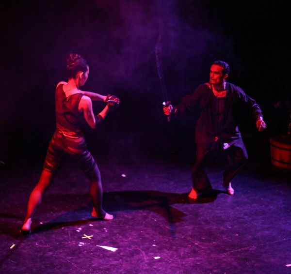 Shoko Tamai and Tony Ortiz in Ninja Ballet 