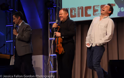 Seth Rudetsky, Jorge Avila, and James Wesley Photo