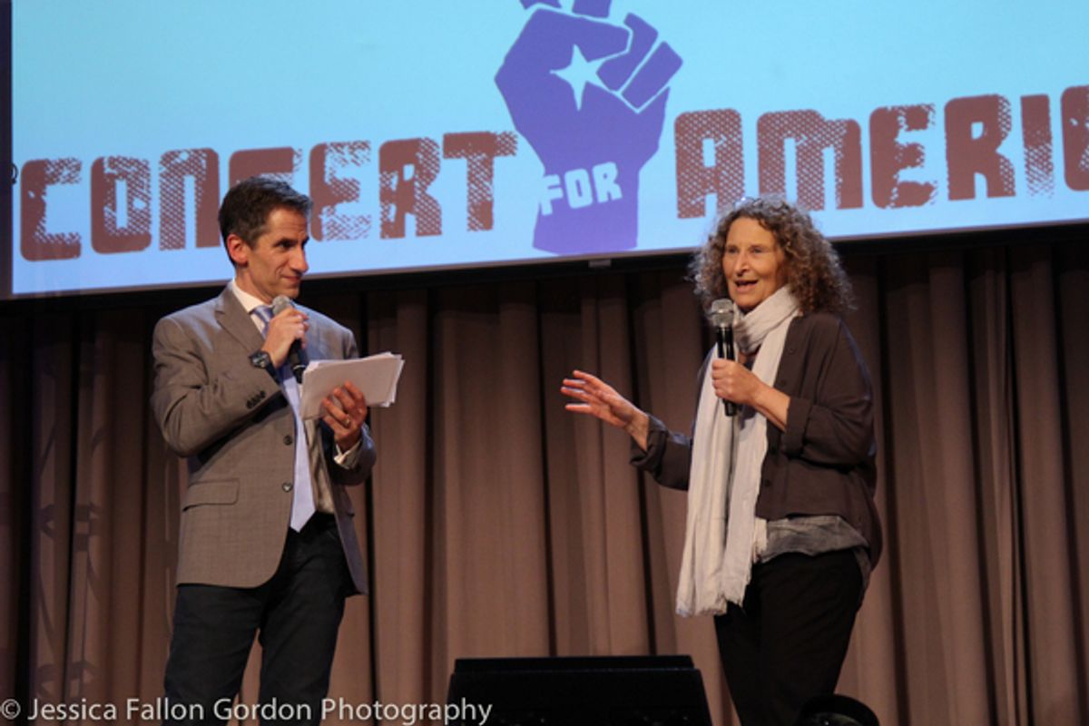 Seth Rudetsky and Donna Lieberman from Texas NYCLU at 