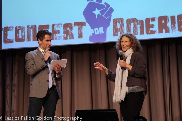 Seth Rudetsky and Donna Lieberman from Texas NYCLU Photo