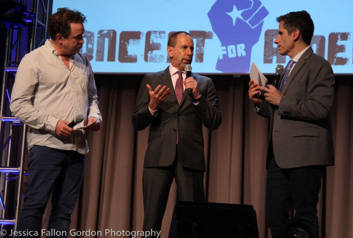 James Wesley and Seth Rudetsky with David Hansell, Commissioner of the NYC Administration for Children's Services at 