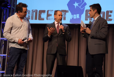 James Wesley and Seth Rudetsky with David Hansell, Commissioner of the NYC Administra Photo