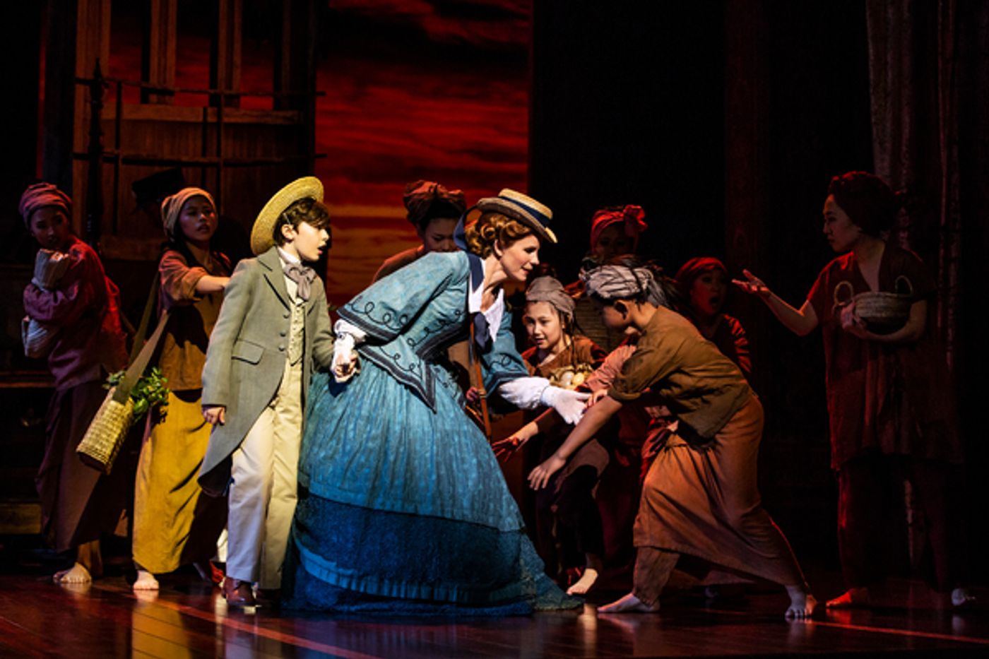 Photo Flash: First Look at Kelli O'Hara and Ken Watanabe in Action in West End's THE KING AND I  Image