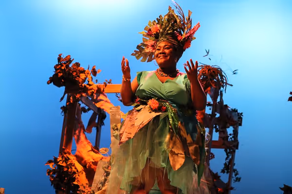 Asaka, Mother Earth (Zhomontee Watson) will provide for Ti Moune, no matter what. Photo