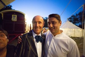 Director Cal McCrystal and Takis, Production Designer  Photo