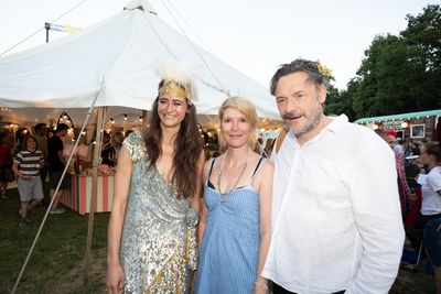 Nancy Trotter Landry, Julia Davis and Julian Barratt Photo