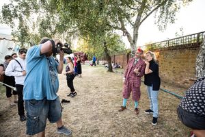 Tweedy and Anneka Rice Photo