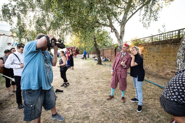 Tweedy and Anneka Rice Photo