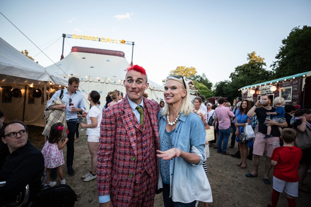 Tweedy and Anneka Rice at 