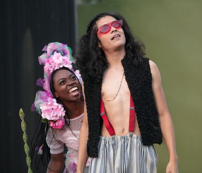 Bukola Ogunmola (Peaseblossom) & Kelvin Morales (Puck) Photo