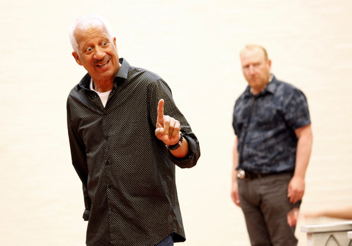 Derek Griffiths and Adrian Scarborough at 