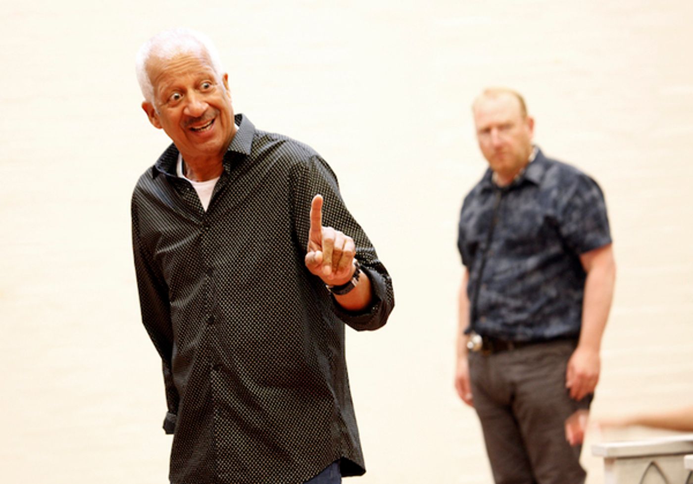 Photo Flash: Rhys Ifans, Patrick Marber and the Cast of EXIT THE KING In Rehearsal  Image