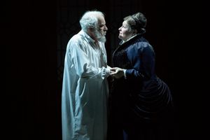 ArkelÂ (Brindley Sherratt) and GeneviÃ¨veÂ (Karen Cargill) Photo