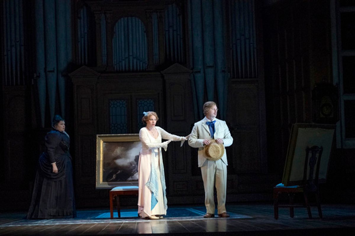 GeneviÃ¨veÂ (Karen Cargill), MÃ©lisandeÂ (Christina Gansch) and PellÃ©asÂ (John Chest) at 