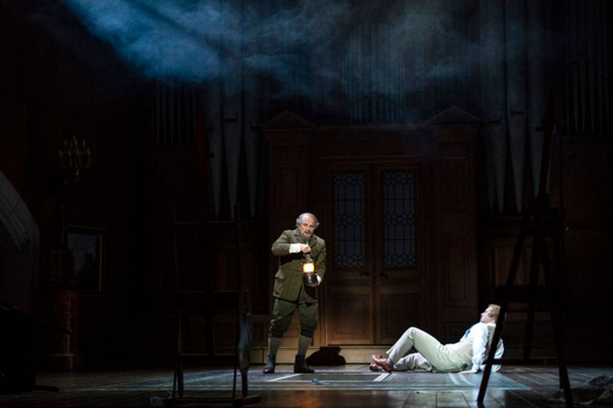 GolaudÂ (Christopher Purves) and PellÃ©asÂ (John Chest) at 
