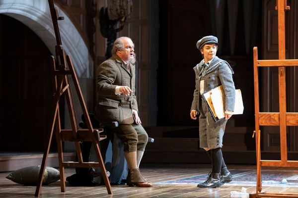 GolaudÂ (Christopher Purves) and YnioldÂ (ChloÃ© Briot) Photo