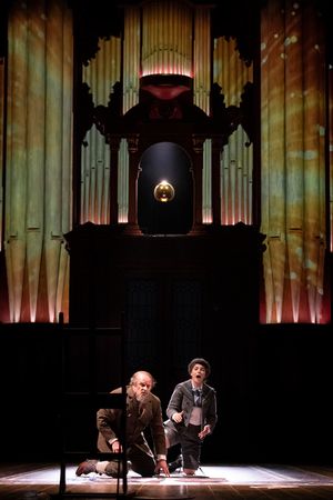 Golaud (Christopher Purves) and Yniold (Chloé Briot) @ BroadwayWorld Golaud (Christopher Purves) and Yniold (Chloé Briot) Photo