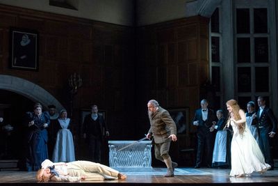 PellÃ©asÂ (John Chest), GolaudÂ (Christopher Purves) and MÃ©lisandeÂ (Chris Photo