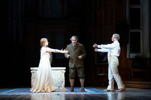 Mélisande (Christina Gansch), Golaud (Christopher Purves) and Pelléas (John Chest) @ BroadwayWorld Mélisande (Christina Gansch), Golaud (Christopher Purves) and Pelléas Photo