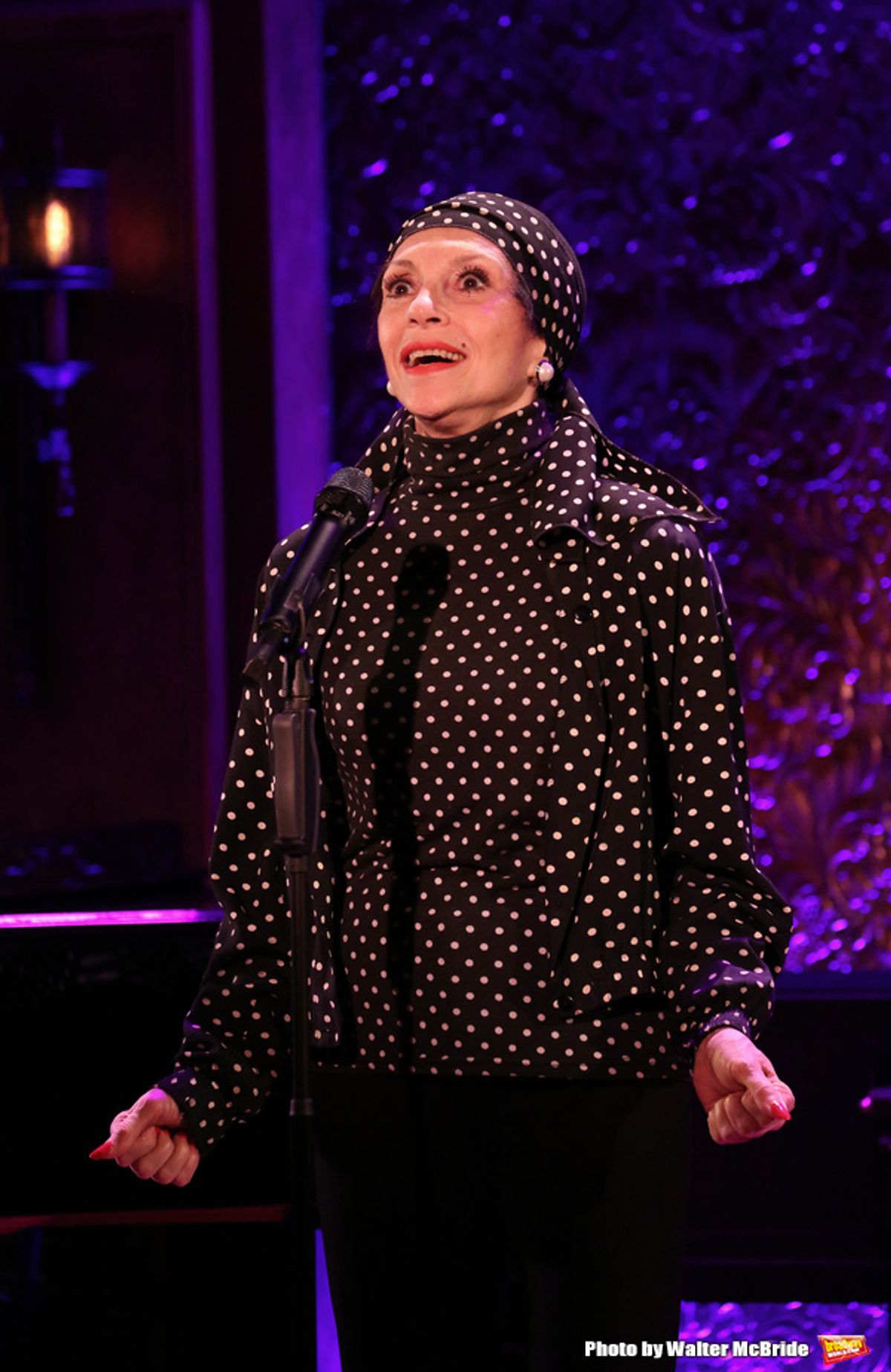 Liliane Montevecchi previews '54 sings 'Grand Hotel:The 25th Anniversary Concert'  during the 54 Below Press preview at 54 Below on May 20, 2015 in New York City. at 