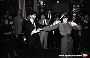 Liliane Montevecci dancing with Lee Roy Reams at a Broadway Benefit on Jan 30, 1983 i Photo