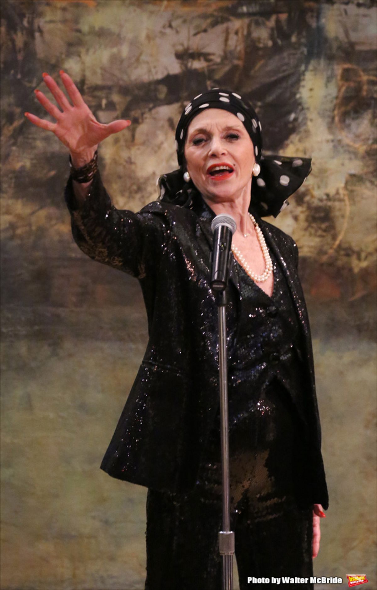 Liliane Montevecchi performing at 'Love n' Courage' - Theater for the New City Benefit at The National Arts Club on February 24, 2014 in New York City. at 