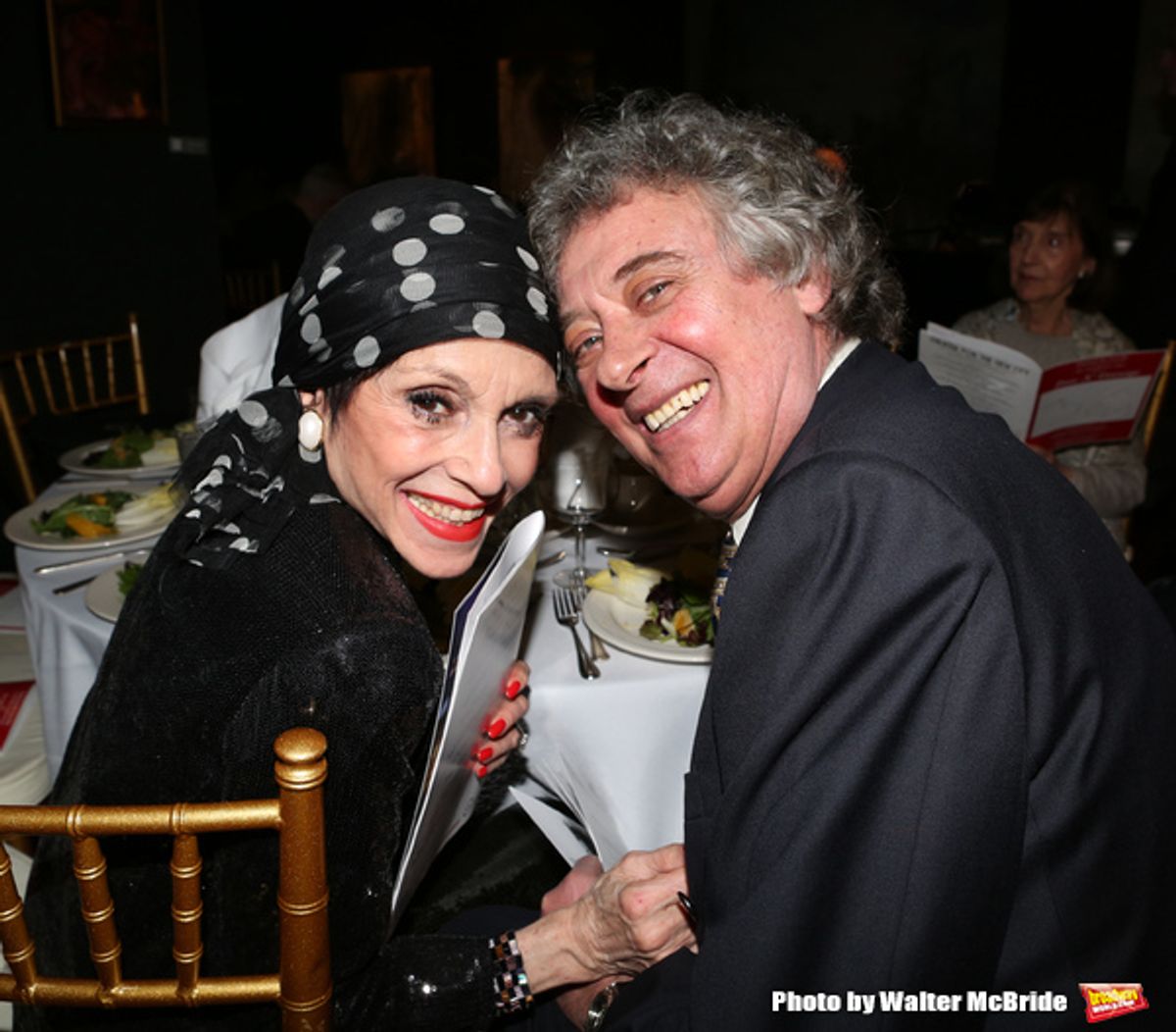 Liliane Montevecchi and Claudio Saponi attending 'Love n' Courage' - Theater for the New City Benefit at The National Arts Club on February 24, 2014 in New York City. at 