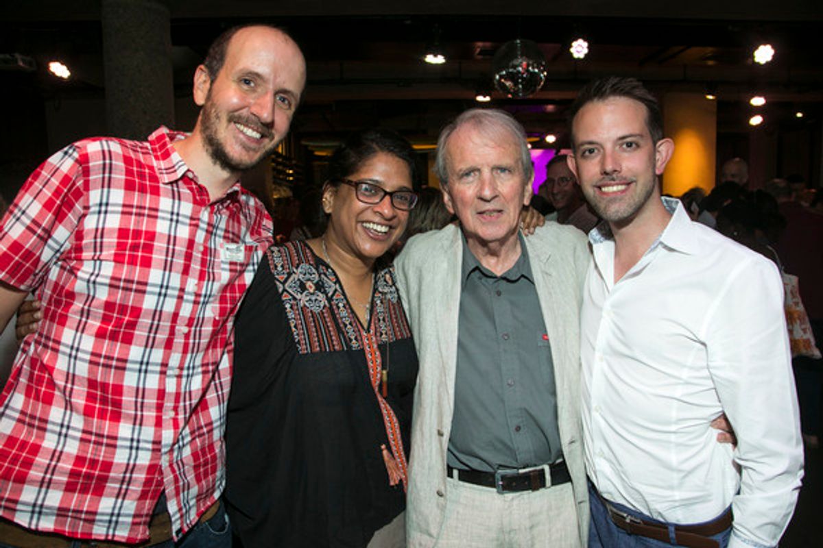 Jack Thorne, Indhu Rubasingham, Nick Hern and Matt Applewhite at 