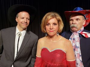 (Jonathan Kaplan), Mona (Michele Bossie), Melvin P. Thorpe (Steven Koch @ BroadwayWorld (Jonathan Kaplan), Mona (Michele Bossie), Melvin P. Thorpe (Steven Koch Photo