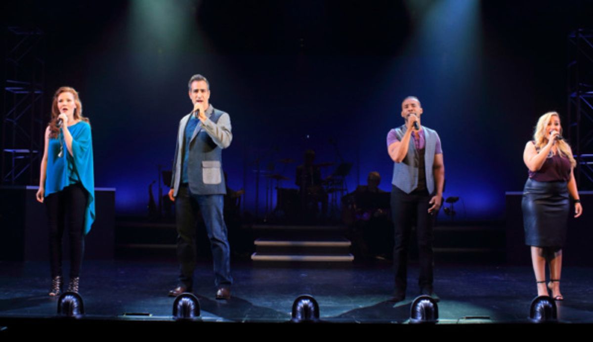 Lindsay O'Neil, Sean Cooper, Alfred Jackson and Alexa Green in Broadway on the Rock at Flat Rock Playhouse at 