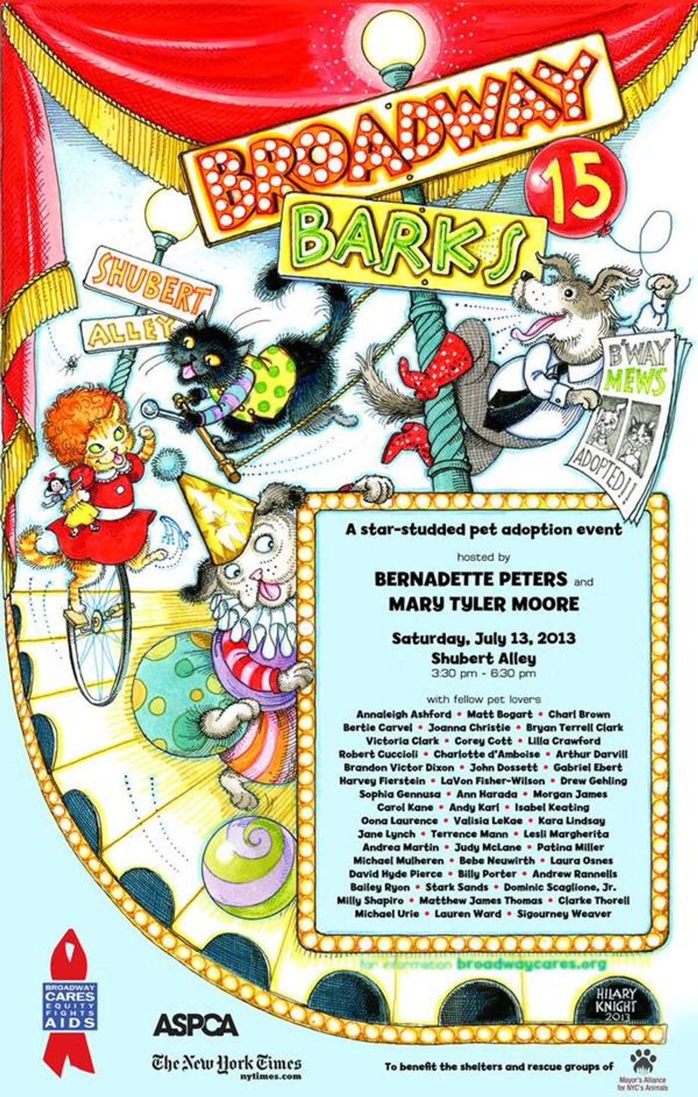 Countdown to Barks: Get Animated with 17 Years of Broadway Barks Posters! Countdown to Barks: Get Animated with 17 Years of Broadway Barks Posters! Image